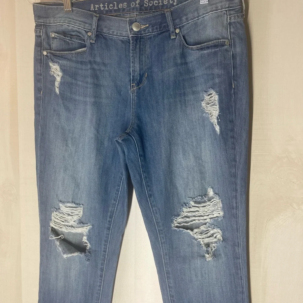 Articles of Society distressed straight leg‎ denim jeans size 28